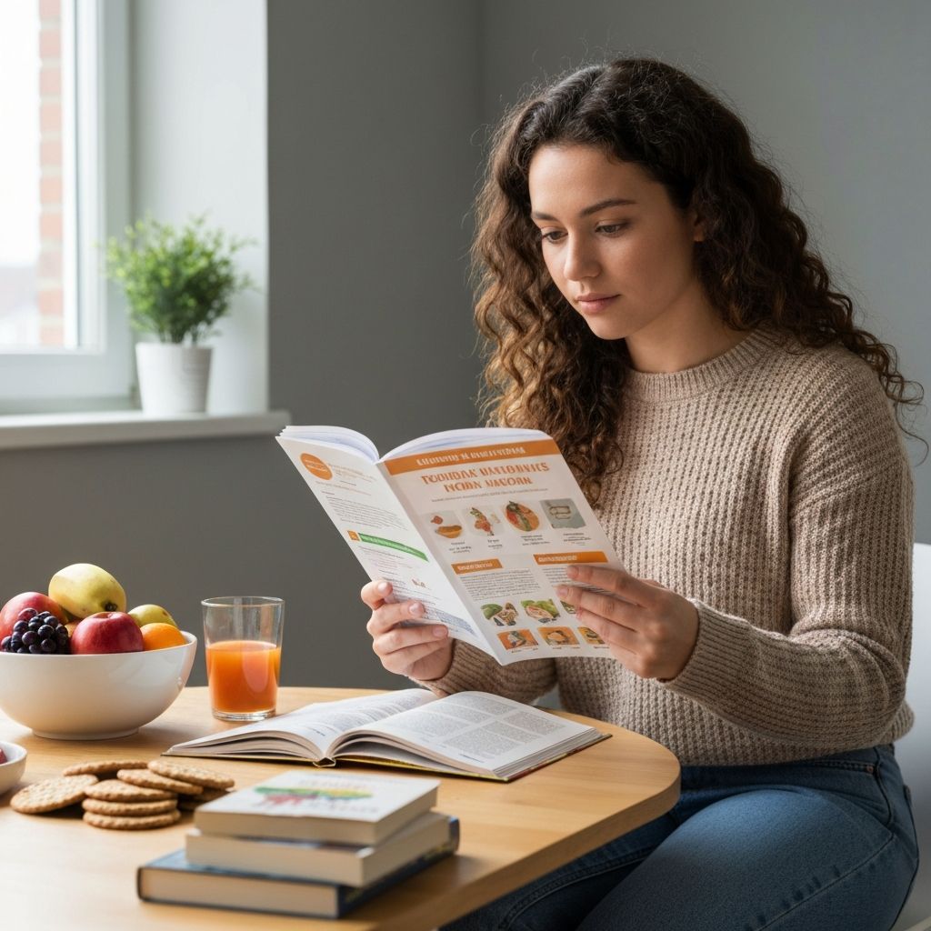 Особа која учи о миту о исхрани